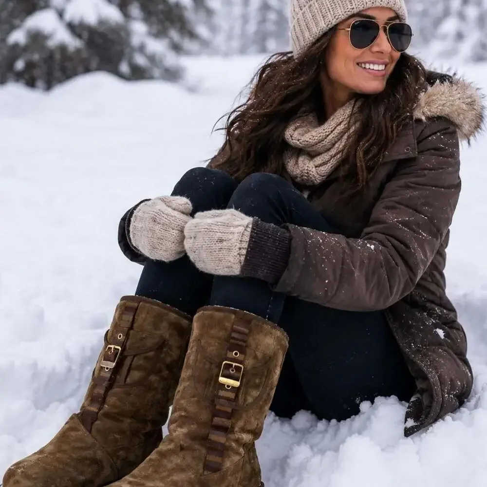 UGG Utility Cargo Pocket Suede Winter Boots Brown